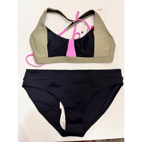 prAna Women's Tulum Top and Summer Waves Bottoms Bikini Size M NEW - Picture 4 of 9